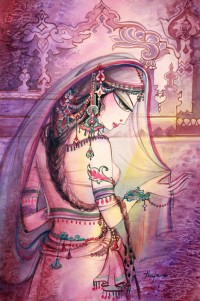 Hajra Mansoor, 15 X 22 Inch, Watercolor on Paper, Figurative Painting, AC-HM-023